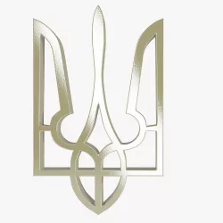 Ukrainian trident 3D model