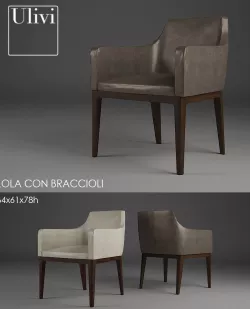 Ulivi Lola Con Braccioli 3D model