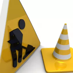 under construction sign 3D model
