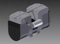 Vacuum pump double piston 3D model