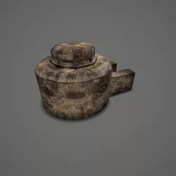 WW II OldBunker Low-poly  3D model