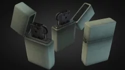 Zippo Lighter Low-poly  3D model