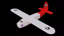 1 Paper Space Plane 3D model