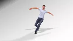 12 Quality Dancing Animation with Man 3D Model Low-poly 3D model