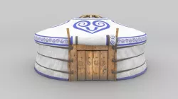 3D Model Yurt - nomads tent Low-poly 3D model
