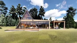 A-frame House IVANA  Outdoor Kitchen DINO 3D model