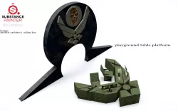  airforce game table 3D model