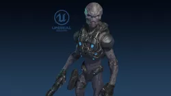 Alien v2 - Animated and Game Ready Low-poly 3D model