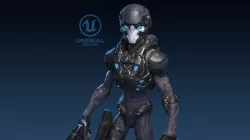 Alien v3 - Animated and Game Ready Low-poly 3D model