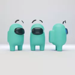 Among Us Eyebrows Character  3D model