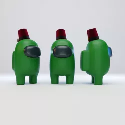 Among Us Fez Character 3D model