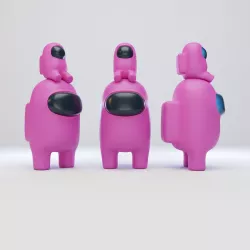 Among Us Mini Crewmate Character 3D model