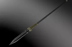 Ancient chinese weapon pike Low-poly 3D model