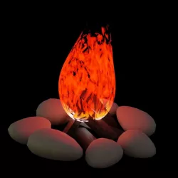 Animated Campfire Low-poly 3D model