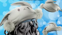 Anime Bunny Beret Low-poly 3D model