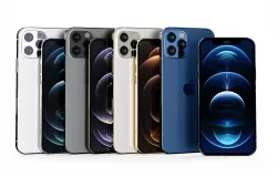 Apple iPhone 12 Pro and iPhone 12 Pro Max All Official Colors Low-poly 3D model