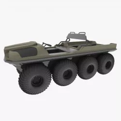 ARGO Amphibious ATV Low-poly 3D model