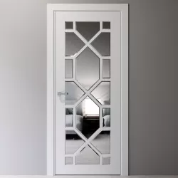 Art deco mirrored interior door 3D model