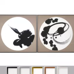 Art Frams 89- 2 Art Frames Collection Kanji 3D model
