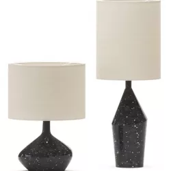 Asymmetry Ceramic Table Lamps - West Elm 3D model