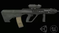 AUG A3 Low-poly 3D model
