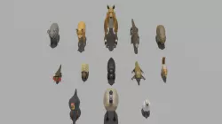 Australian Animals Pack Low-poly 3D model