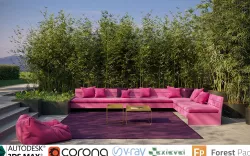 Bamboo Collection - Include GrowFX and Mesh file 3D model