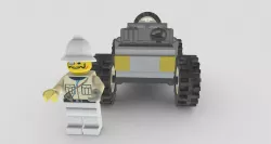 Baron Von Barron from Lego Racers 1999 game Low-poly 3D model