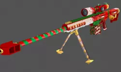 Barrett Christmas Lowpoly Hand painted Low-poly 3D model