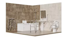 Bathroom for people with limited mobility 3D model