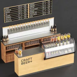 Beer taps shop 3D model