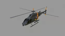 Bell ARH-70 ARAPAHO - The Armed Recon Helicopter Low-poly 3D model