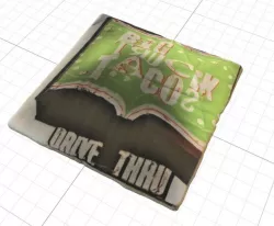 Big Truck Tacos triangle 3D model