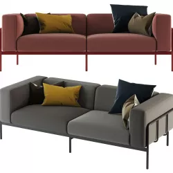 Blu Dot Cache Outdoor Sofa 3D model