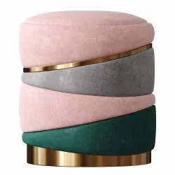 Bree Luxe ottoman 3D model