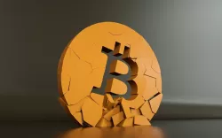 Broken bitcoin 3D model