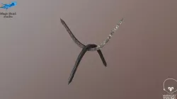 Caltrop Low-poly 3D model