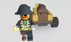 Captain Redbeard from Lego Racers 1999 game Low-poly 3D model