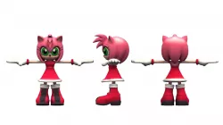 cartoon Amy Rose 3d model 3D model