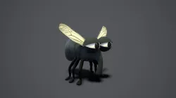 cartoon fly Low-poly 3D model