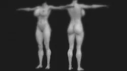 Character base female 1 3D model