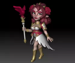 Chibi Rose 3D model