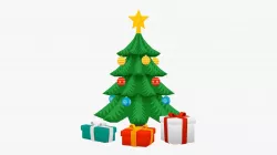 Christmas Tree Low-poly 3D model