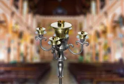 Church Candle Holder - Game Ready 3D Model Low-poly 3D model