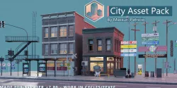 City Asset Pack v2-1 november 2020  3D model