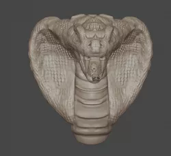 Cobra  Head sculpture 3D model