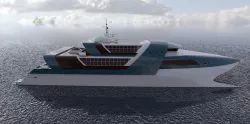 Concept Fast Ferry Boat 3D model