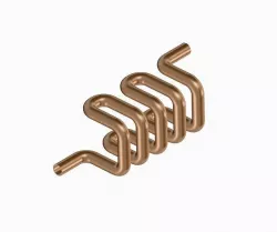 Copper Heat Exchanger Tube - Type A 3D model