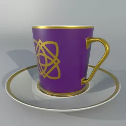 Cups and plates models  3D model