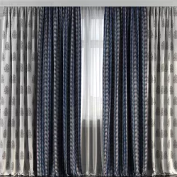 Curtain Set 223 3D model